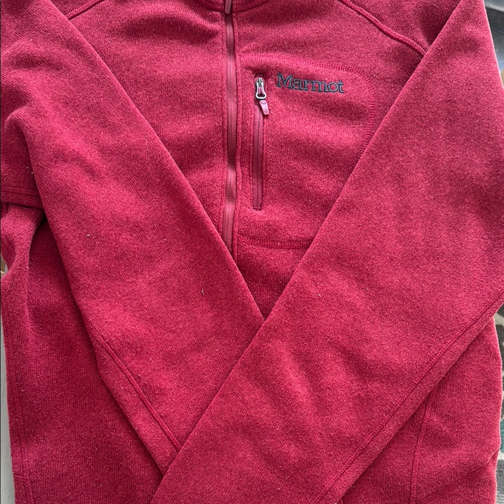 Marmot Red Quarter-Zip Pullover